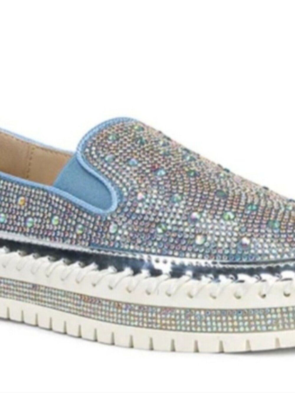 Azalea Wang Denim Slip-on Sneaker - NEW w/ Box Size 8